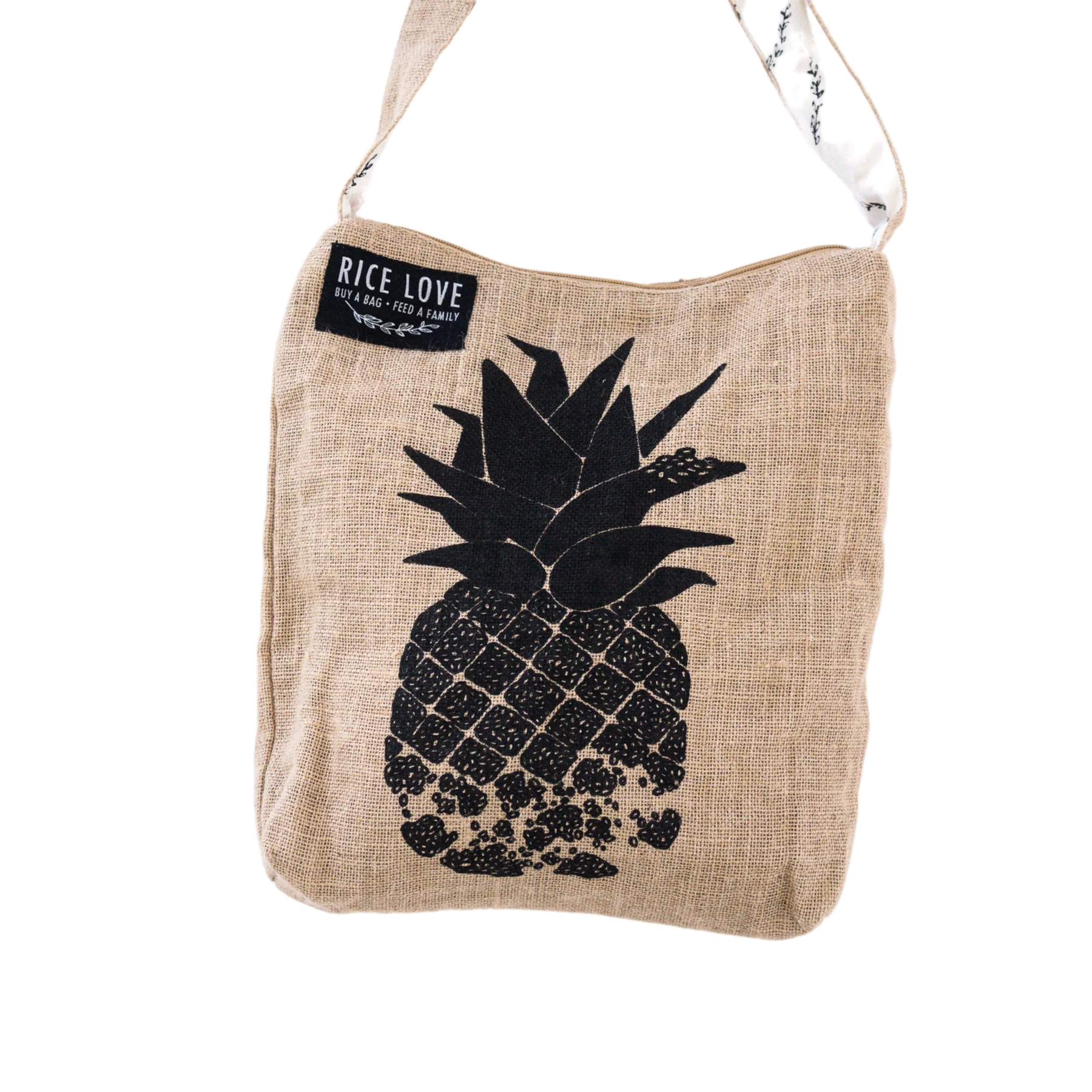 Crossbody Bag Boho Style - Pineapple