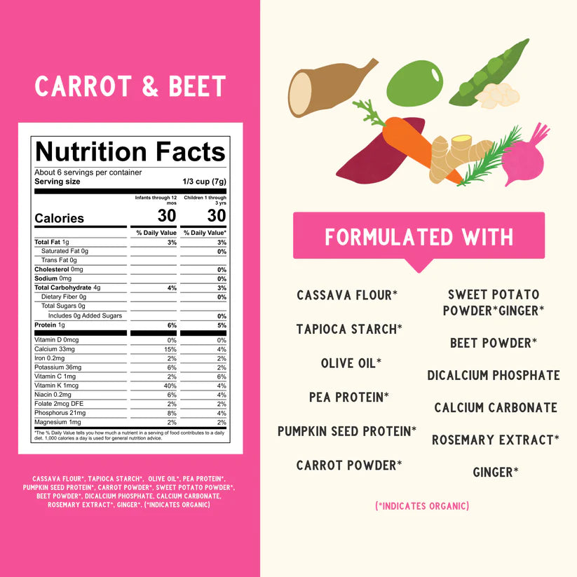 Carrot & Beet Puffs Grain - Free with Olive Oil