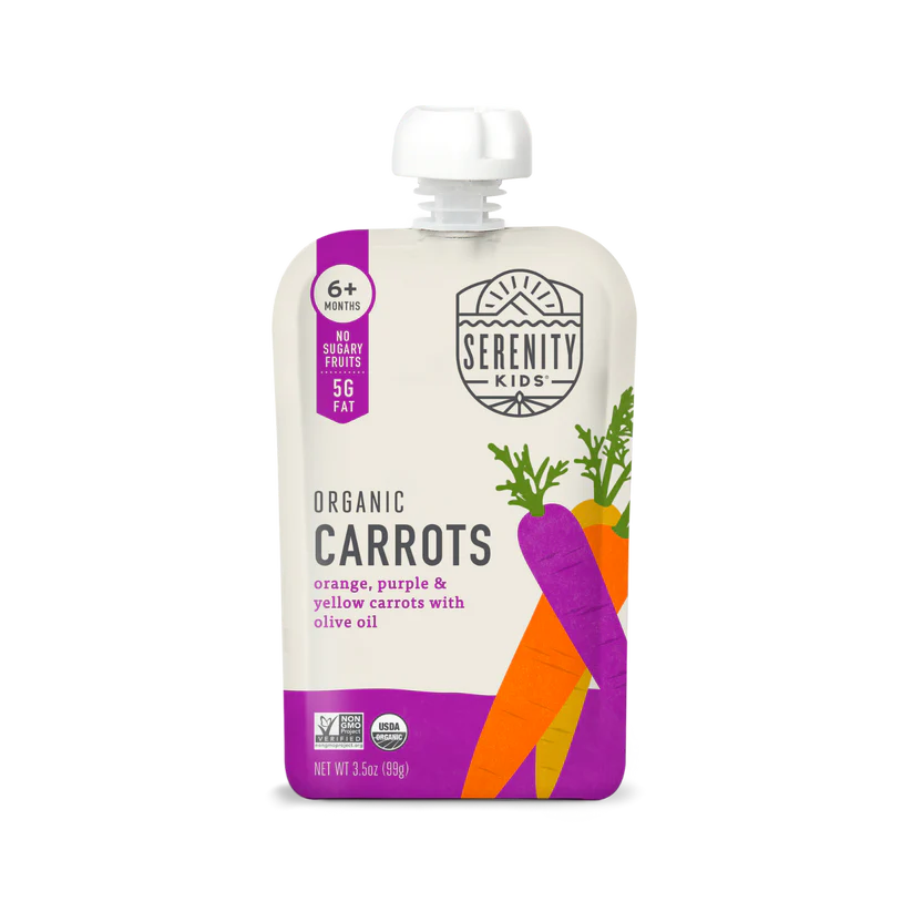 Organic Carrot with Organic Olive Oil Veggie Pouch