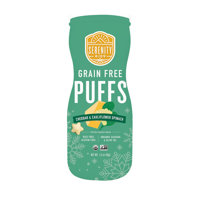 Grain Free Baby Puffs - White Cheddar Holiday Edition