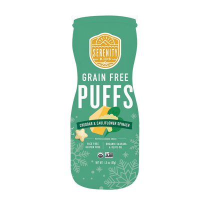 Grain Free Baby Puffs - White Cheddar Holiday Edition