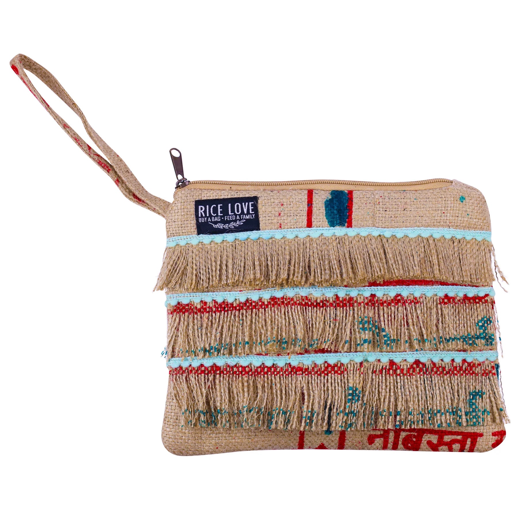 Recycled Fringe Clutch - Neela