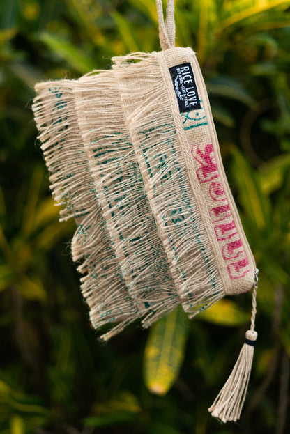 Recycled Fringe Clutch - Neela