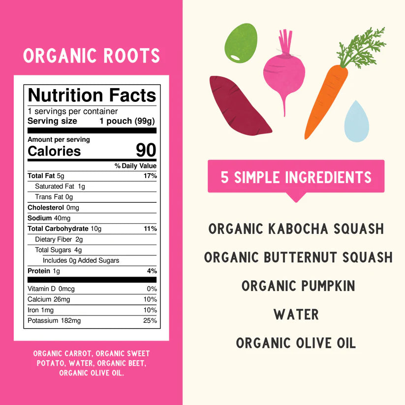 Organic Roots Veggie Pouch