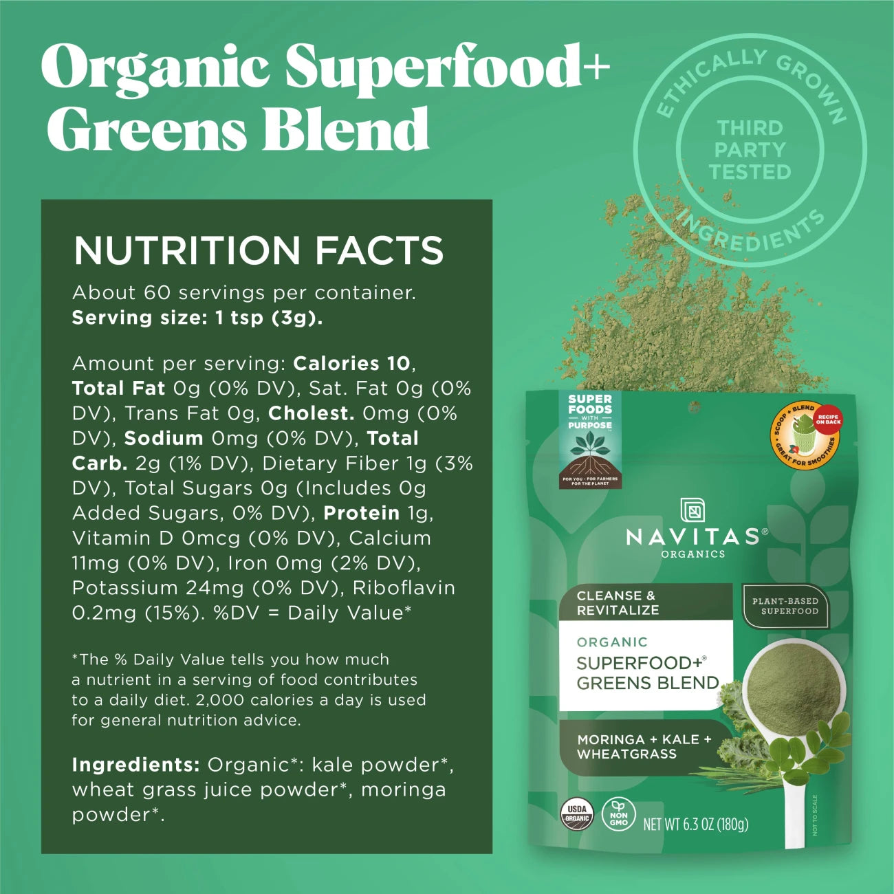 Organic Superfood+ Greens Blend