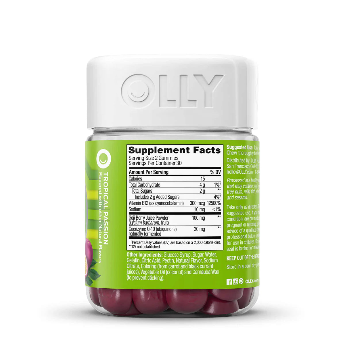 Daily Celular Energy Supplement - Back