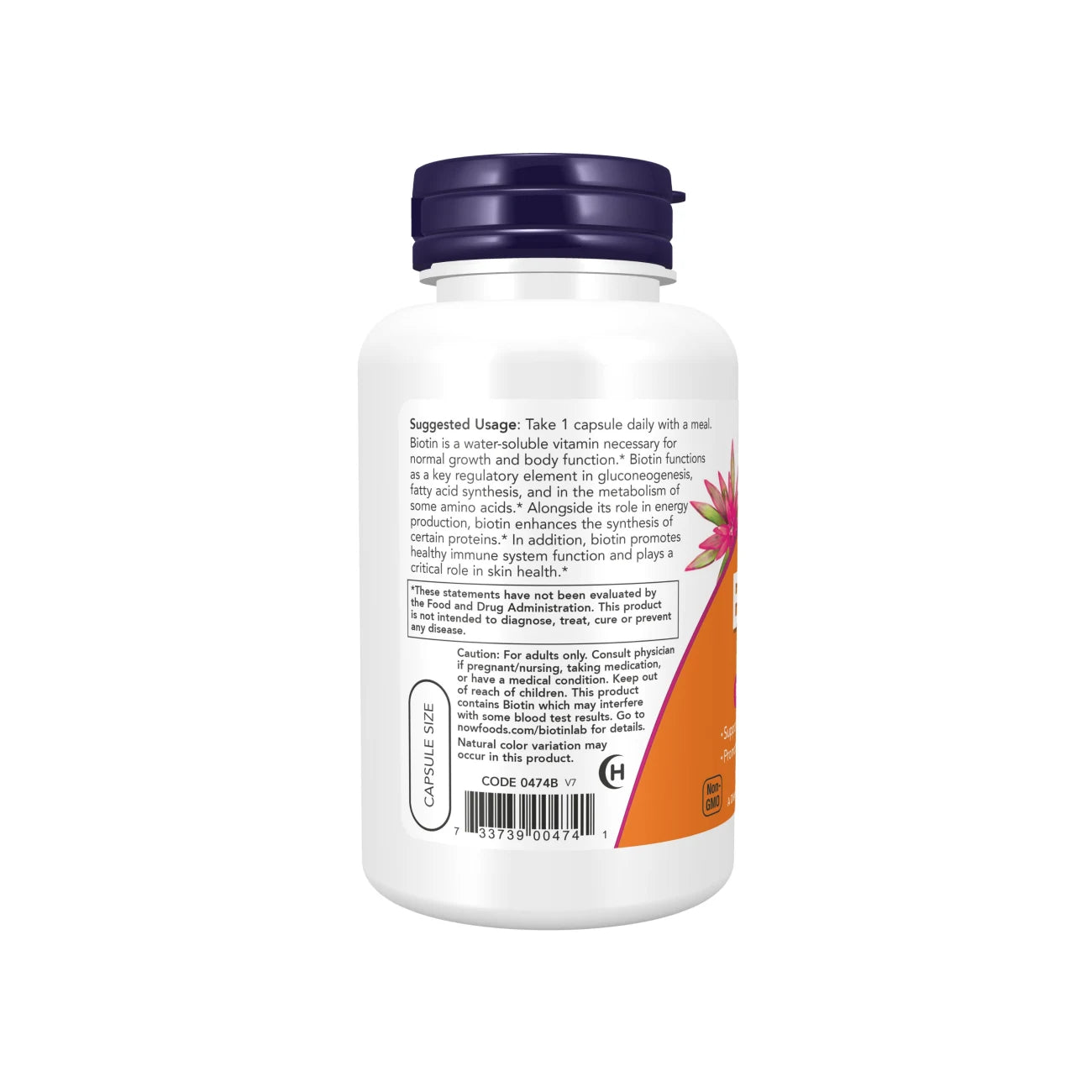 Biotin 5000mcg - For Energy Production