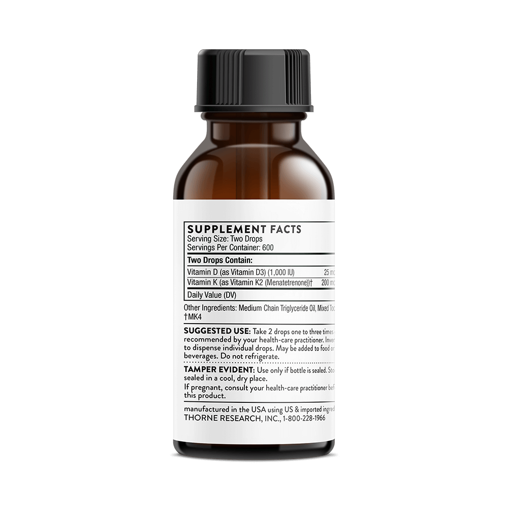 Vitamin D + K2 Liquid - Thorne