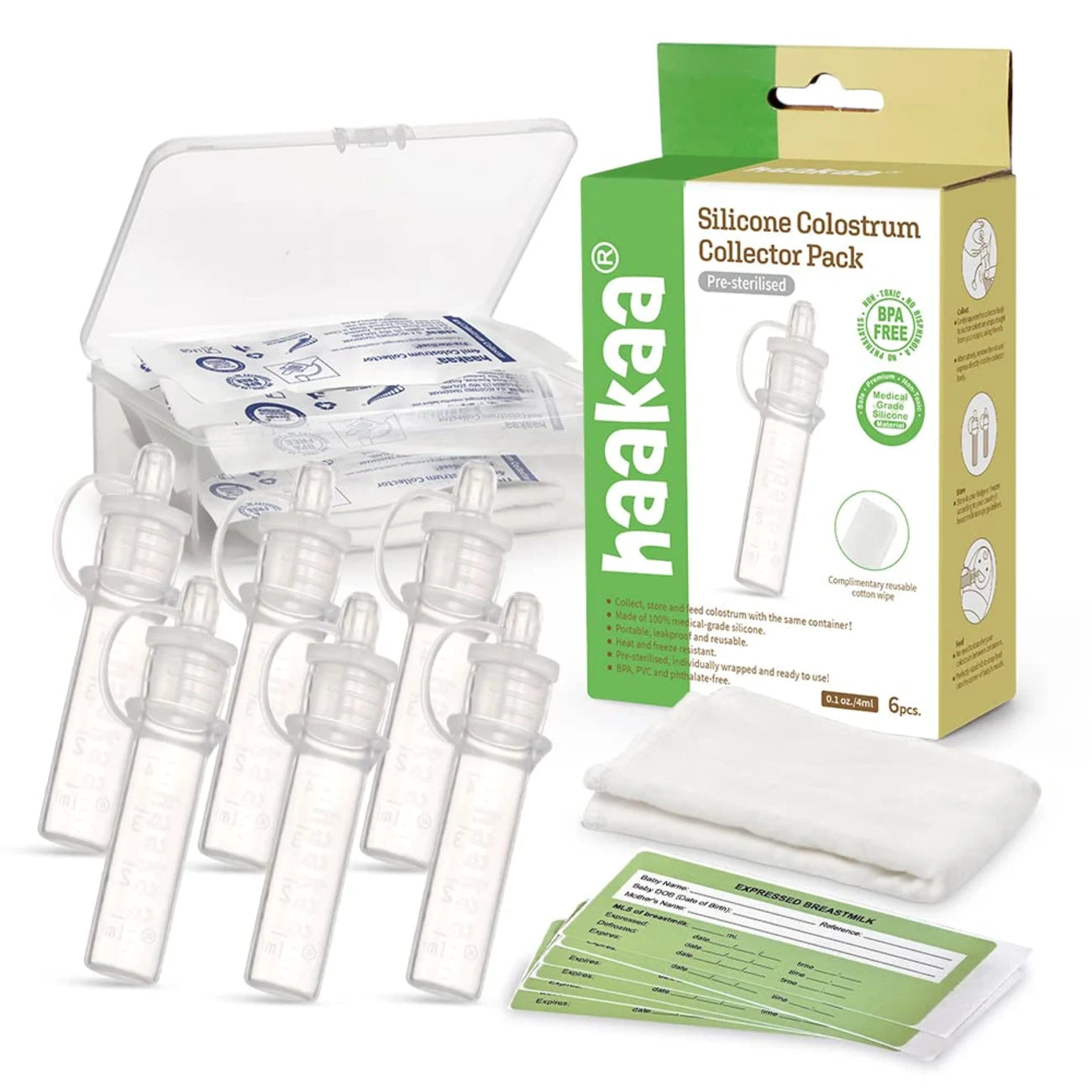 Silicone Colostrum Collector Set