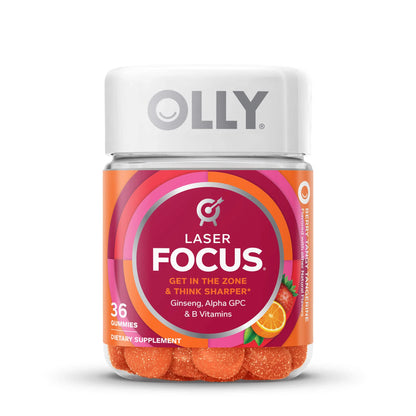 Laser Focus Think Sharper Supplement - Front