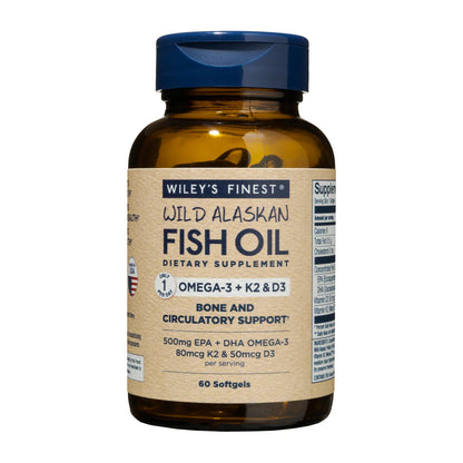 Wild Alaskan Fish Oil - Omega-3 + K2 & D3