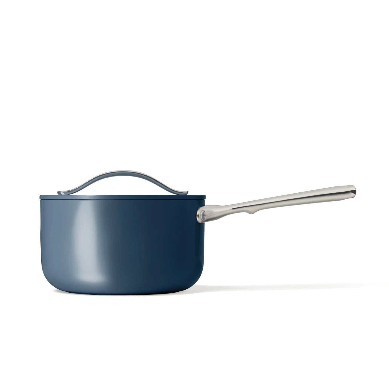 Ceramic Saucepan With Lid - Side View