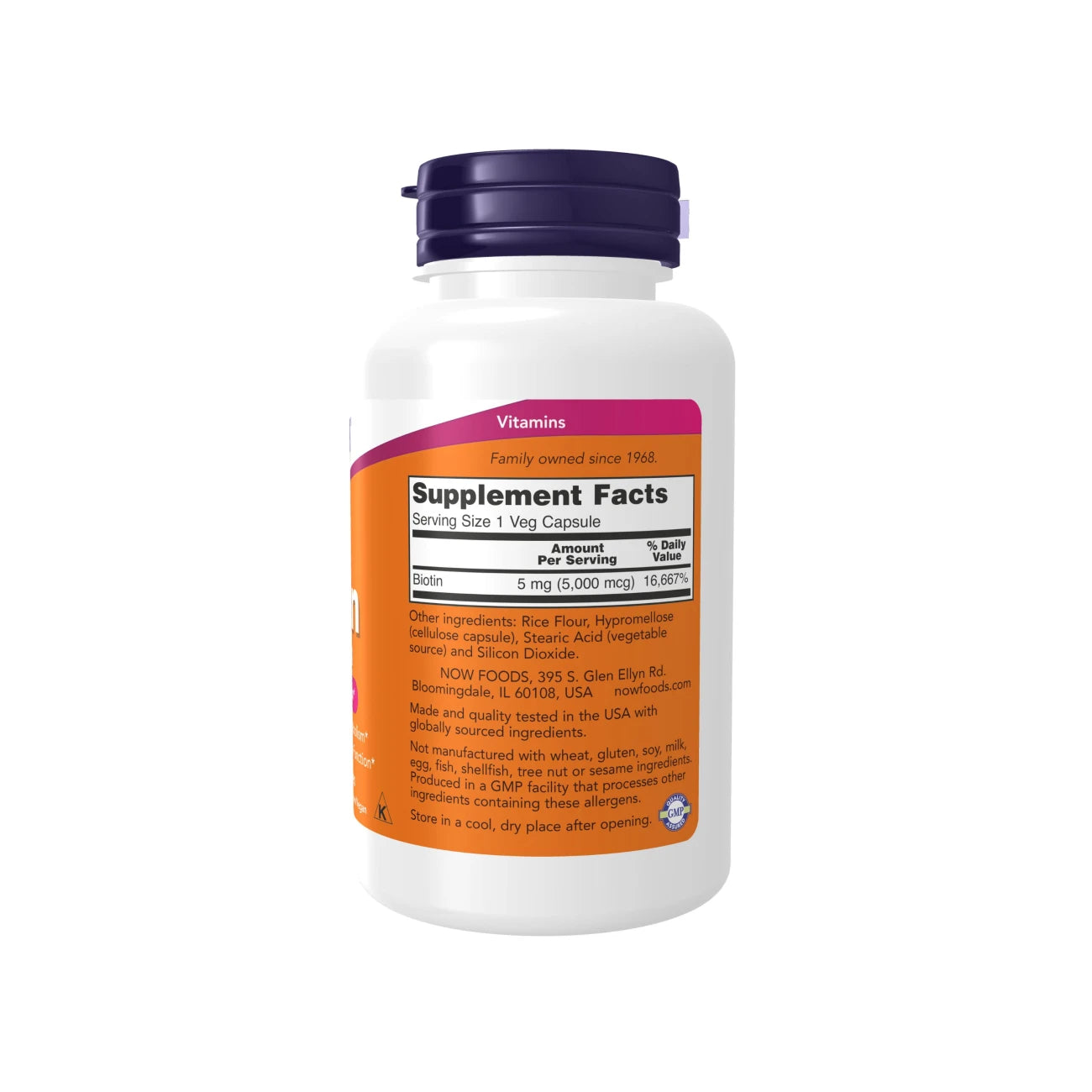 Biotin 5000mcg - For Energy Production