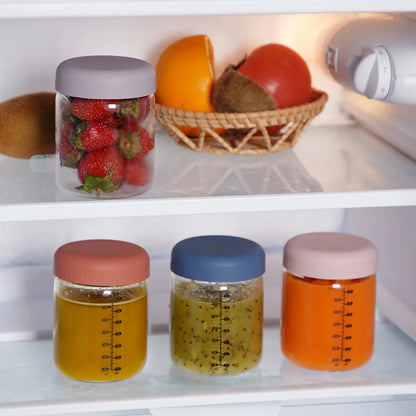 Glass Baby Food Storage Jar Set