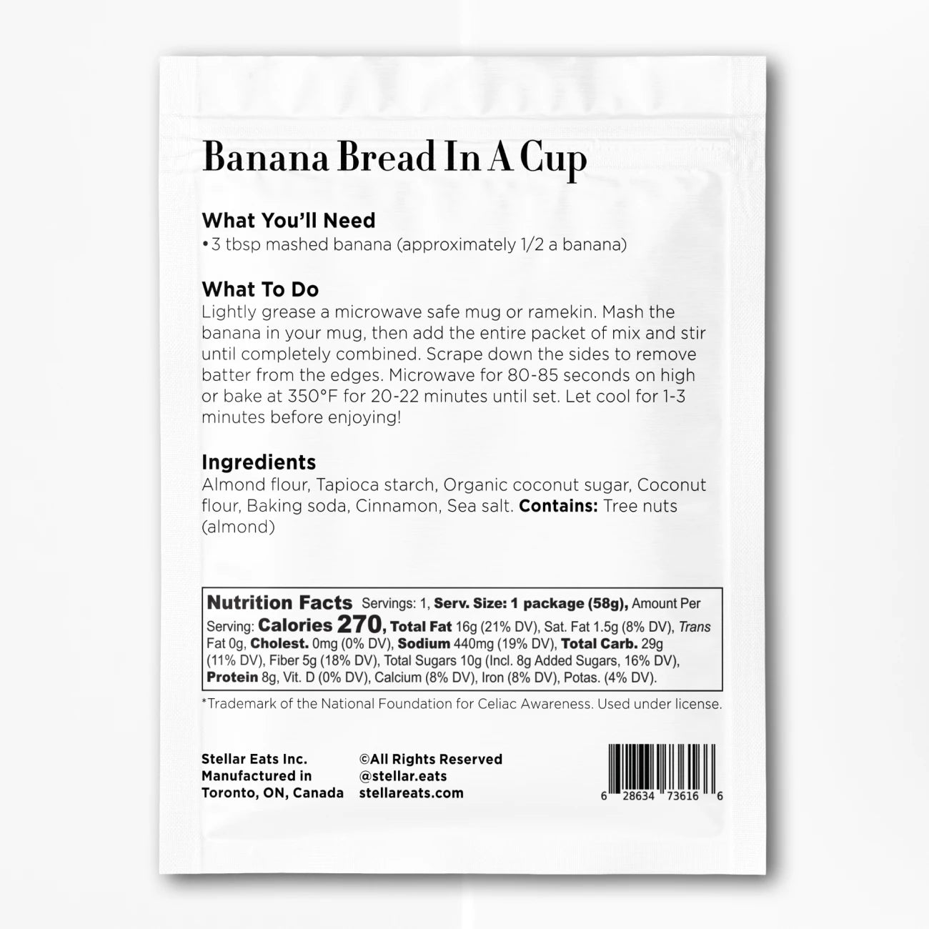 Banana Bread In A Cup