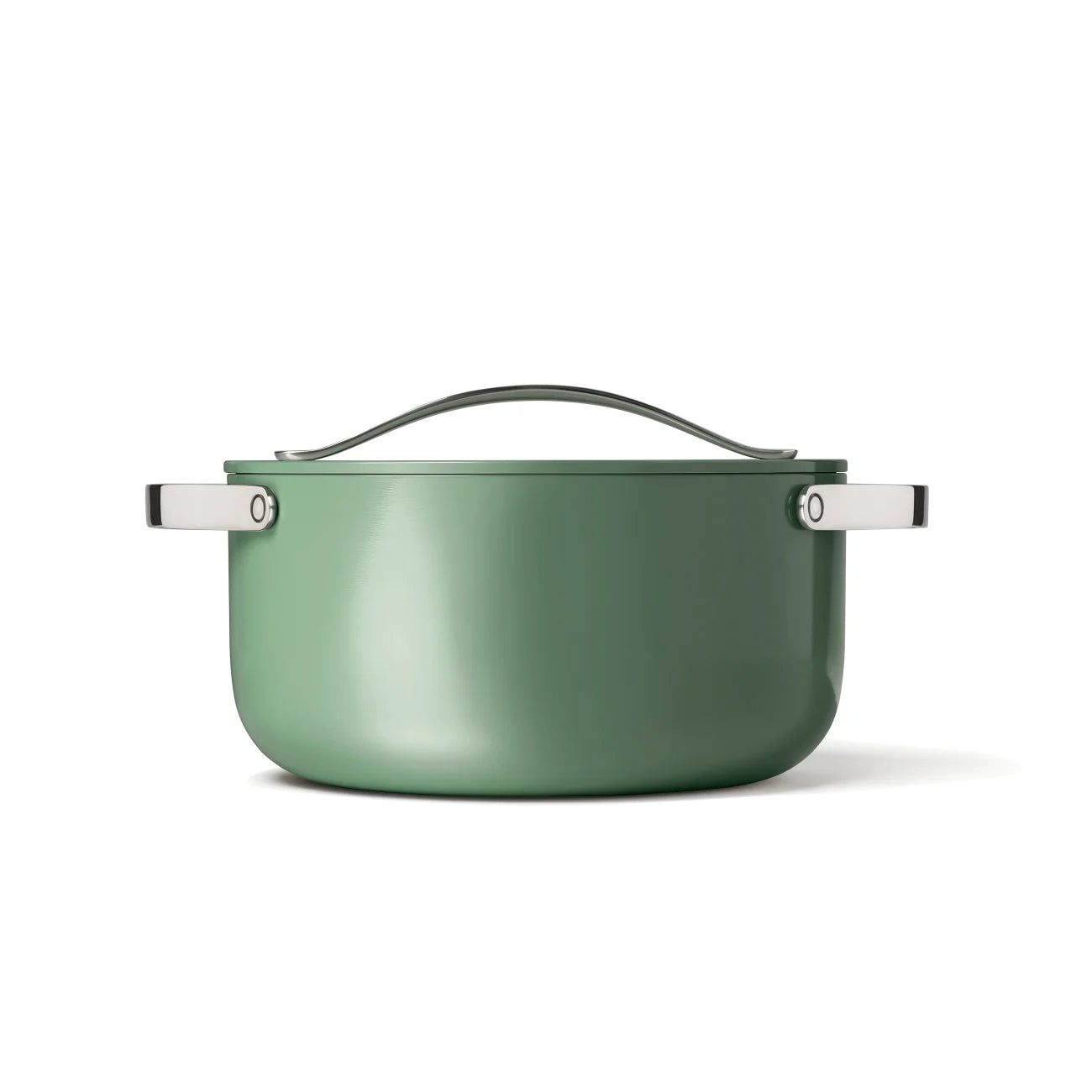 Ceramic Dutch Oven With Lid - Side View