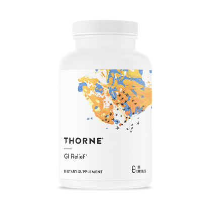 Thorne’s GI Relief comes to the rescue with a blend of soothing botanicals