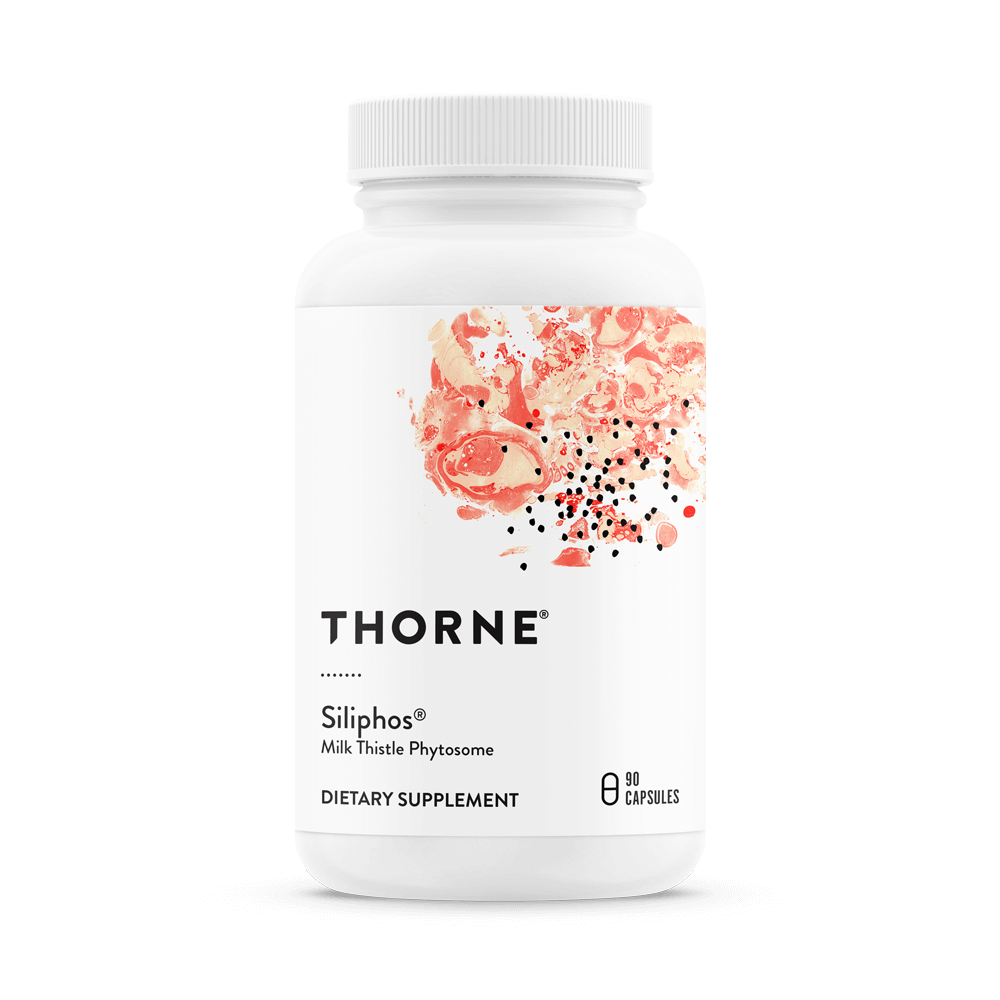 Thorne's Siliphos provides the benefits of silybin and phosphatidylcholine