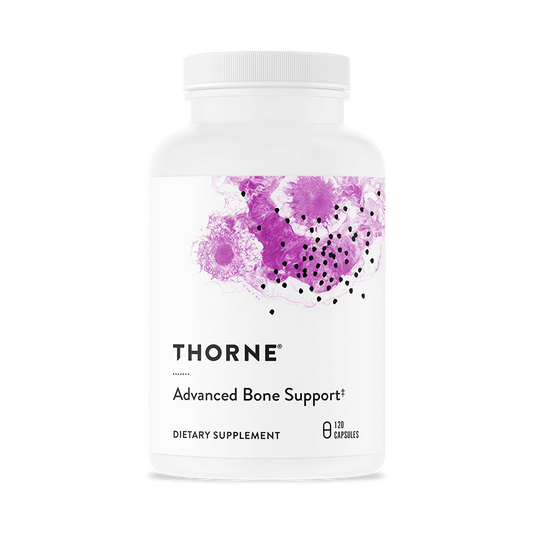 Thorne's Advanced Bone Support is a comprehensive bone support supplement.