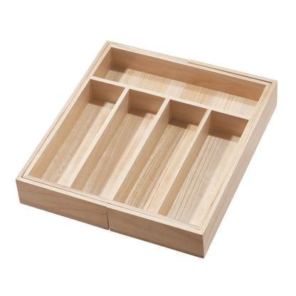 Expandable Wood Cutlery Tray