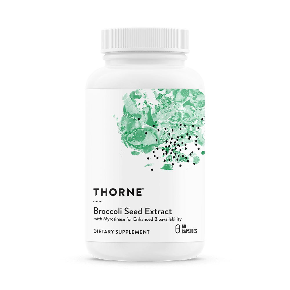 The ingredients in Thorne’s Broccoli Seed Extract help activate the body’s own natural antioxidants