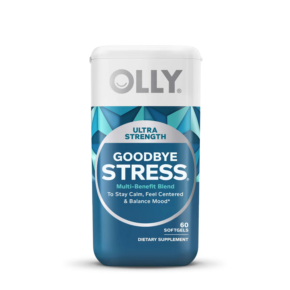 Ultra Strength Goodbye Stress Softgel Supplements - Front