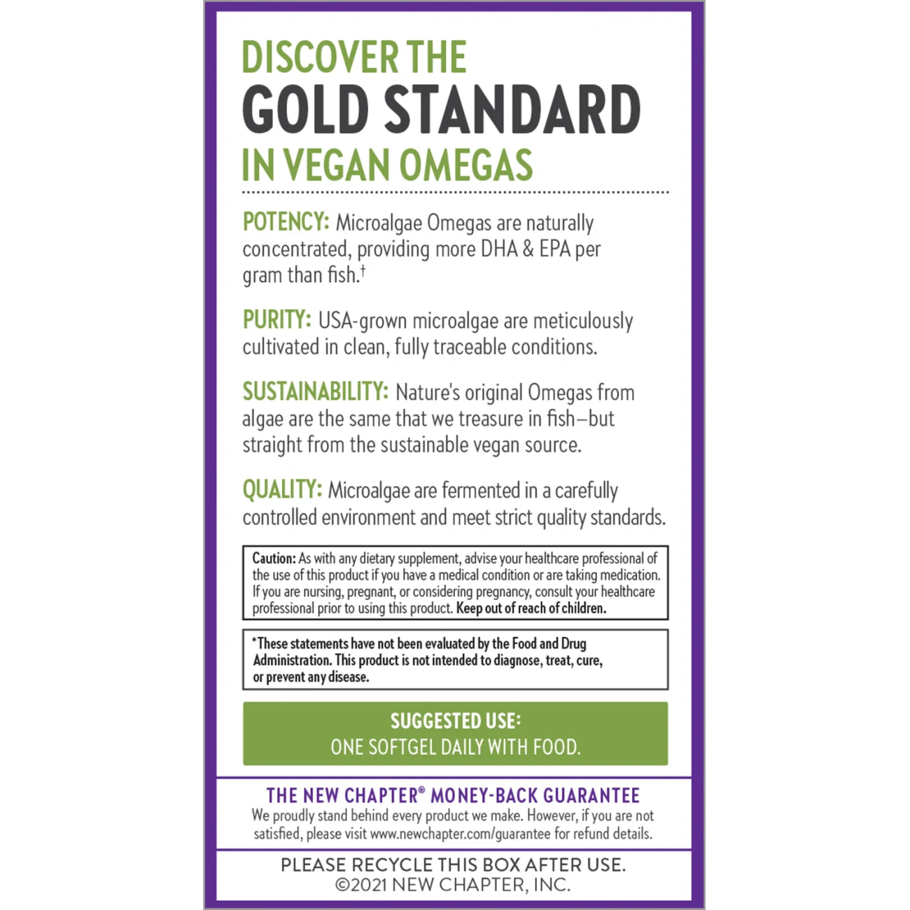 Vegan Omega-3 Complex, Vegan DHA, EPA, and DPA Supplement