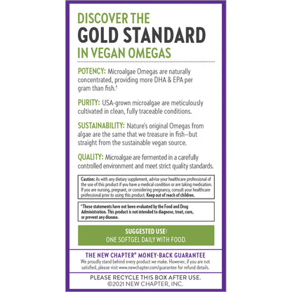 Vegan Omega-3 Complex, Vegan DHA, EPA, and DPA Supplement