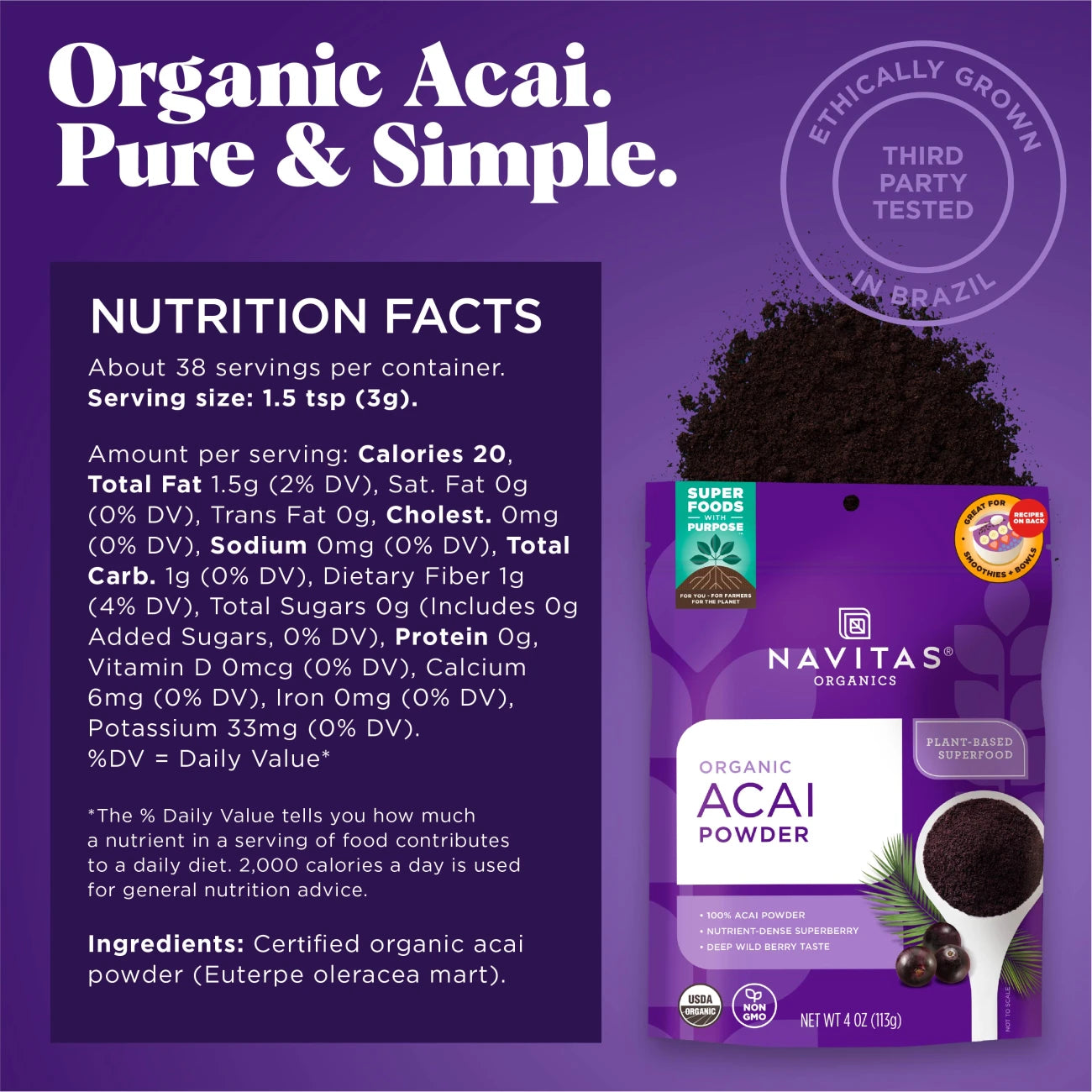 Organic Acai Powder